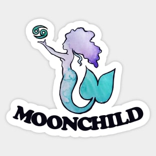 Mermaid Moonchild Sticker